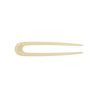 SPINKA DO WŁOSÓW SUNNY CRYSTAL HAIR PIN PARCHMENT