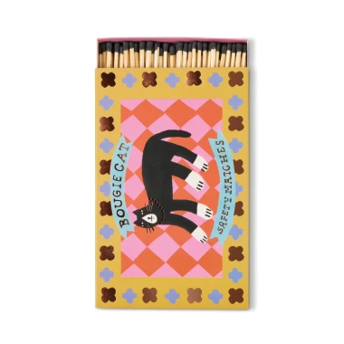 OZDOBNE ZAPAŁKI W PUDEŁKU LARGE RECTANGLE BOXED MATCHES – BOUGIE CAT 120 SZT.