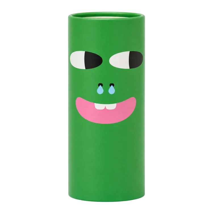 Zielony kubek z zabawną twarzą.png