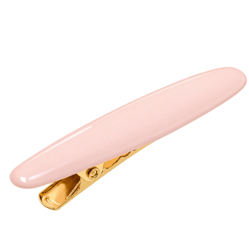 Elegancka różowa spinka z pozłacanym klipsem.png