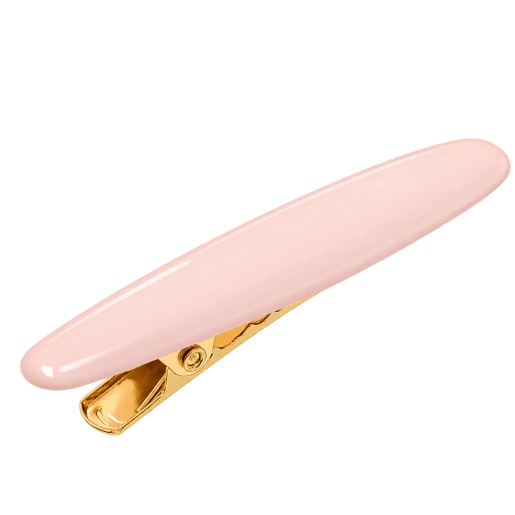 Elegancka różowa spinka z pozłacanym klipsem.png