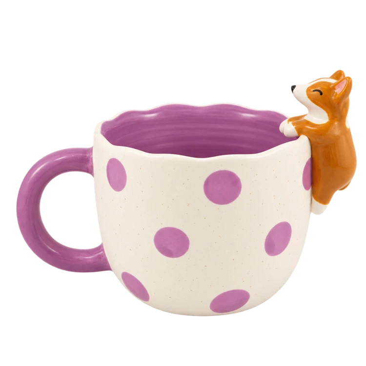 Fioletowy kubek z pieskiem ceramicznym.png